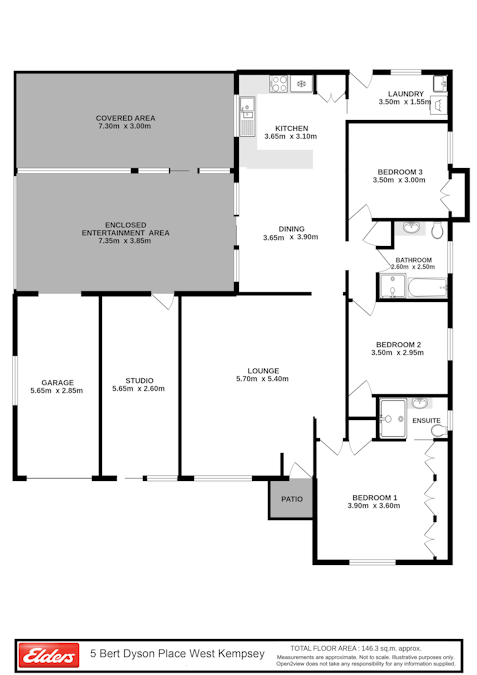 5 Bert Dyson Place, West Kempsey, NSW, 2440 - Floorplan 1
