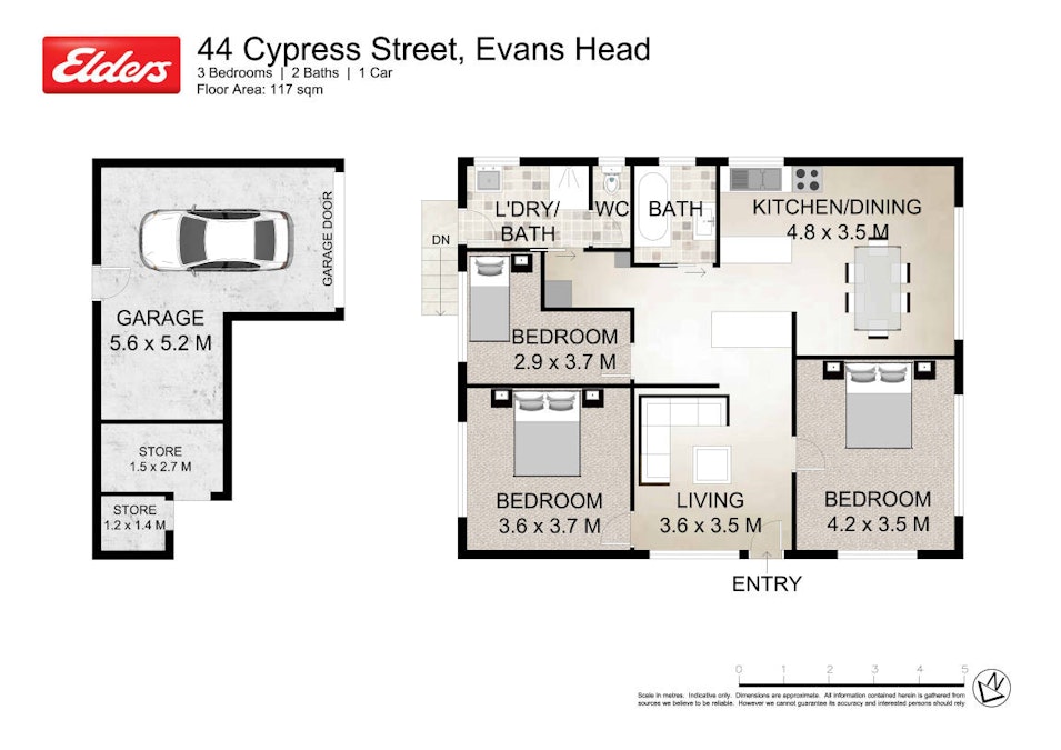 44 Cypress Street, Evans Head, NSW, 2473 - Floorplan 1