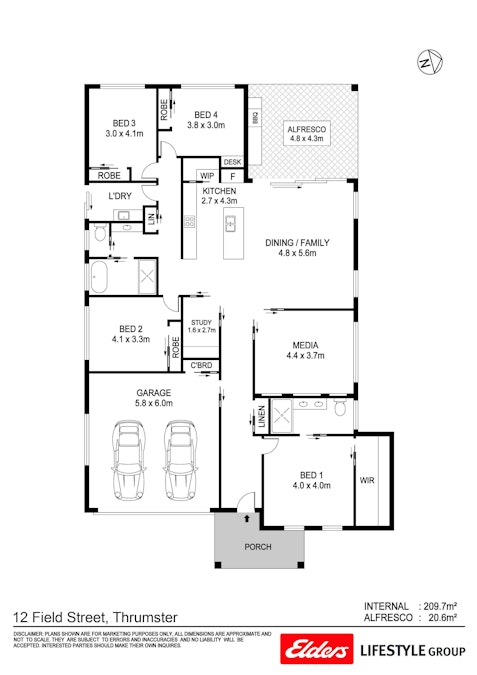 12 Field Street, Thrumster, NSW, 2444 - Floorplan 1