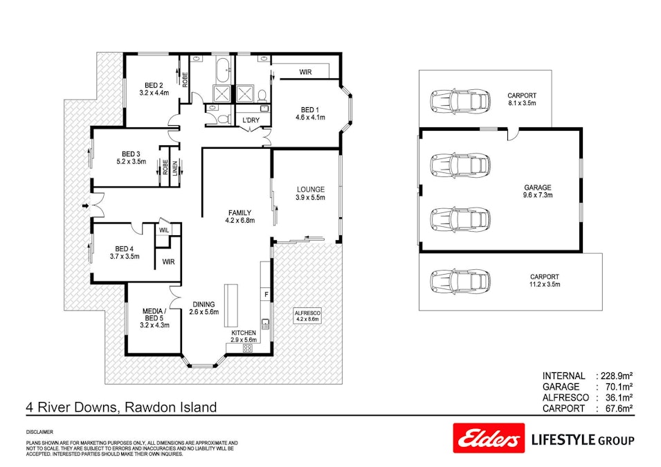 4 River Downs Road, Rawdon Island, NSW, 2446 - Floorplan 1