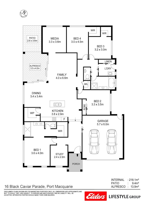 16 Black Caviar Parade, Port Macquarie, NSW, 2444 - Floorplan 1