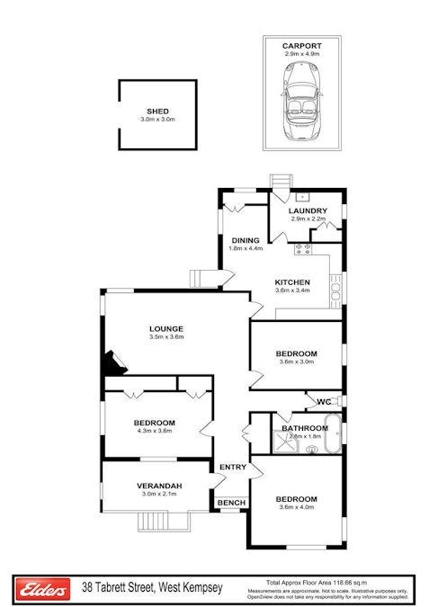 38 Tabrett Street, West Kempsey, NSW, 2440 - Floorplan 1