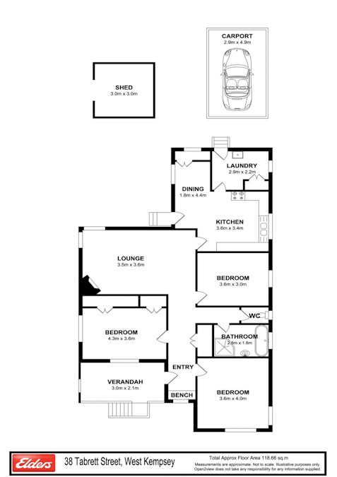 38 Tabrett Street, West Kempsey, NSW, 2440 - Floorplan 2