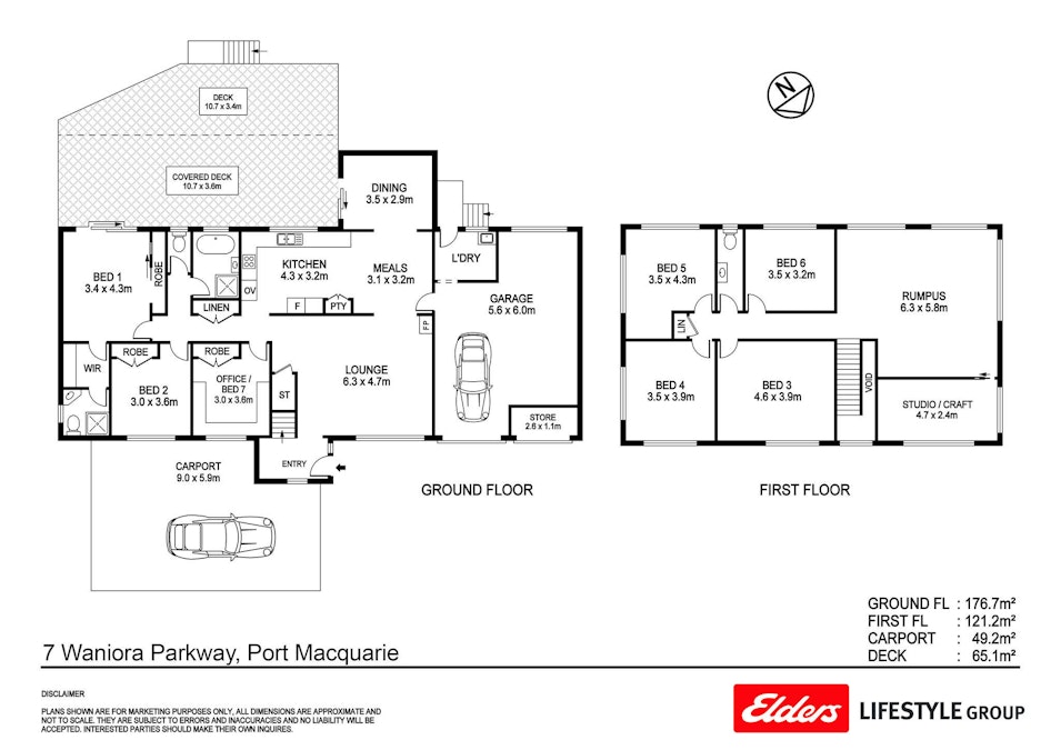 7 Waniora Parkway, Port Macquarie, NSW, 2444 - Floorplan 1