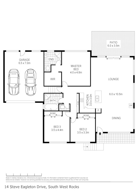 14 Steve Eagleton Drive, South West Rocks, NSW, 2431 - Floorplan 1