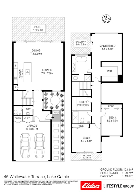 46 Whitewater Terrace, Lake Cathie, NSW, 2445 - Floorplan 1