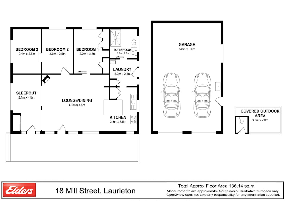 18 Mill Street, Laurieton, NSW, 2443 - Floorplan 1