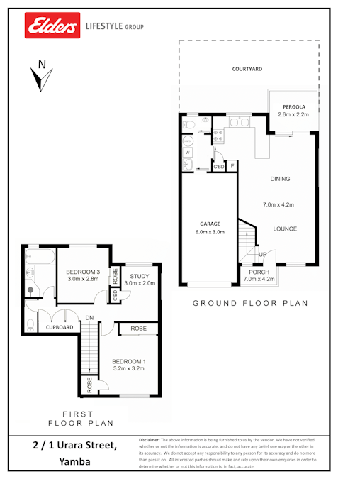 2/1 Urara Street, Yamba, NSW, 2464 - Floorplan 1