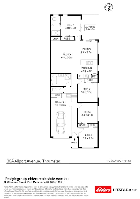 30A Allport Avenue, Thrumster, NSW, 2444 - Floorplan 1