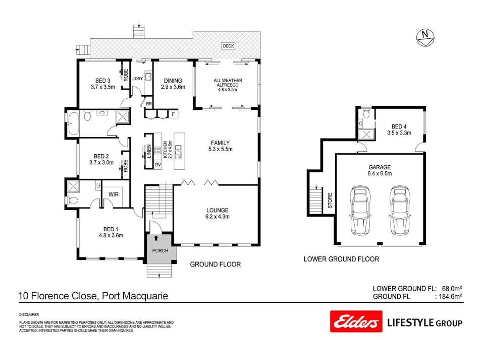 10 Florence Close, Port Macquarie, NSW, 2444 - Floorplan 1