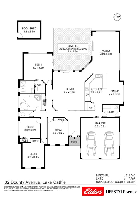 32 Bounty Avenue, Lake Cathie, NSW, 2445 - Floorplan 1