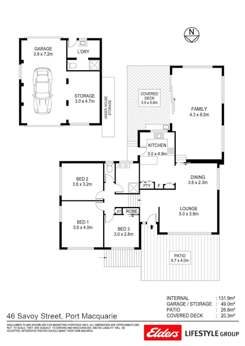 46 Savoy Street, Port Macquarie, NSW, 2444 - Floorplan 1