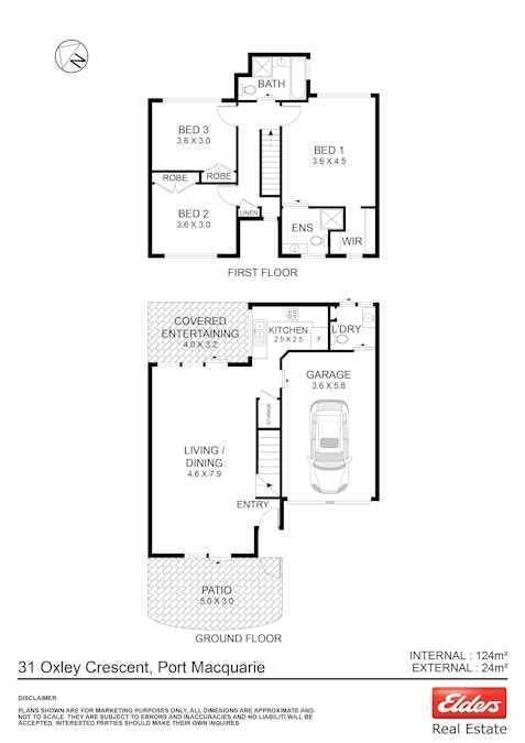 31 Oxley Crescent, Port Macquarie, NSW, 2444 - Floorplan 1