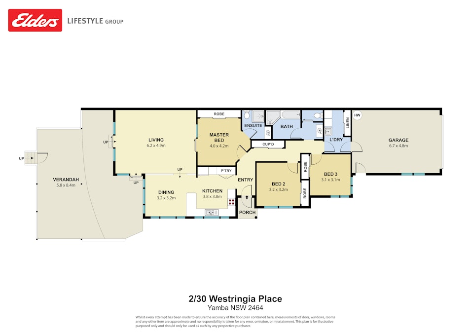 2/30 Westringia Place, Yamba, NSW, 2464 - Floorplan 1