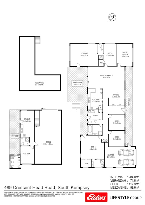 489 Crescent Head Road, South Kempsey, NSW, 2440 - Floorplan 1