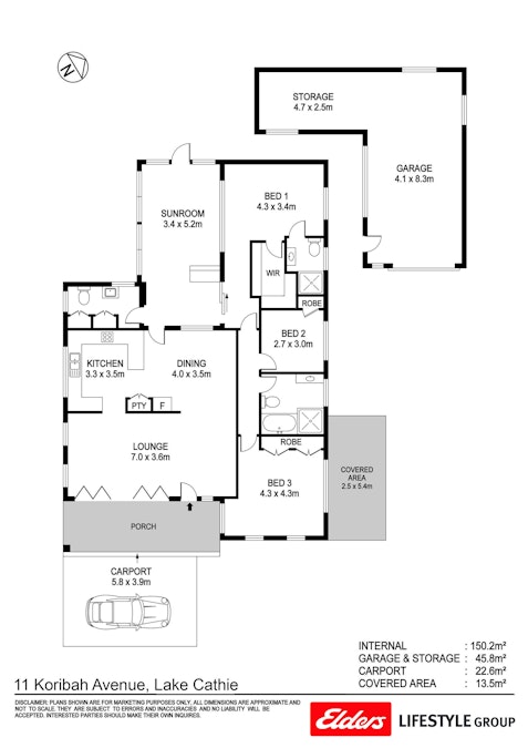 11 Koribah Avenue, Lake Cathie, NSW, 2445 - Floorplan 1