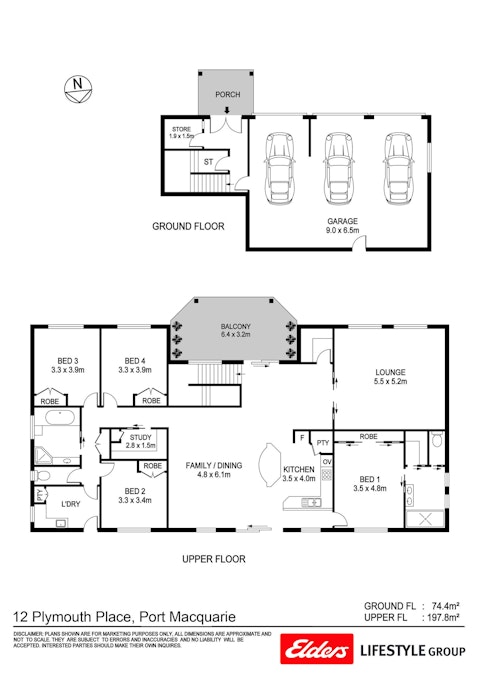 12 Plymouth Place, Port Macquarie, NSW, 2444 - Floorplan 1