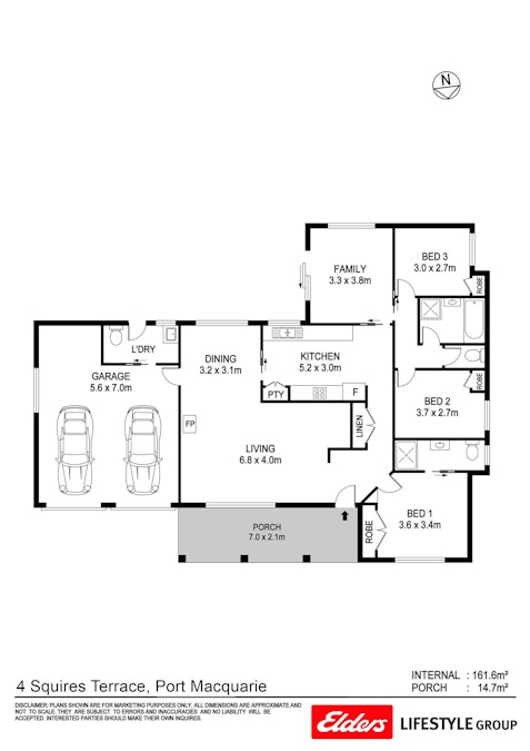 4 Squires Terrace, Port Macquarie, NSW, 2444 - Floorplan 1