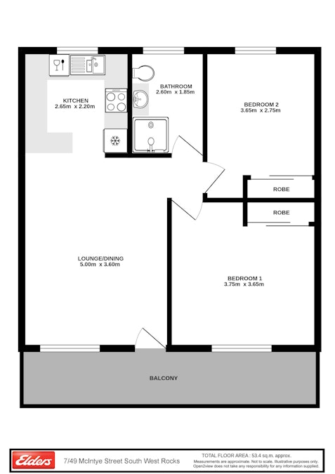 7/49 Mcintyre Street, South West Rocks, NSW, 2431 - Floorplan 1