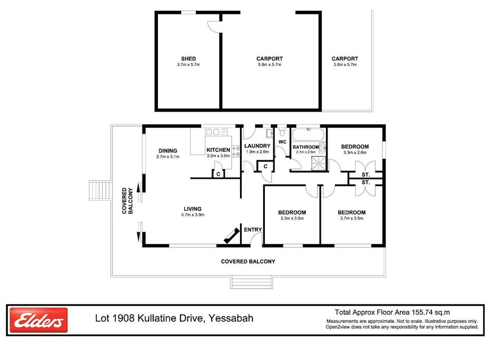 Lot 1908 Kullatine Drive, Yessabah, NSW, 2440 - Floorplan 2