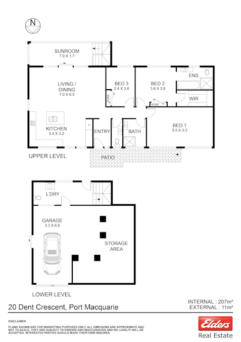 20 Dent Crescent, Port Macquarie, NSW, 2444 - Floorplan 1