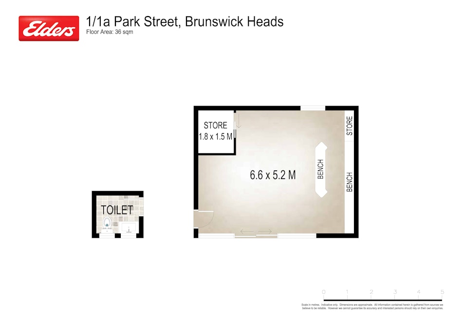 1/1a Park Street, Brunswick Heads, NSW, 2483 - Floorplan 1
