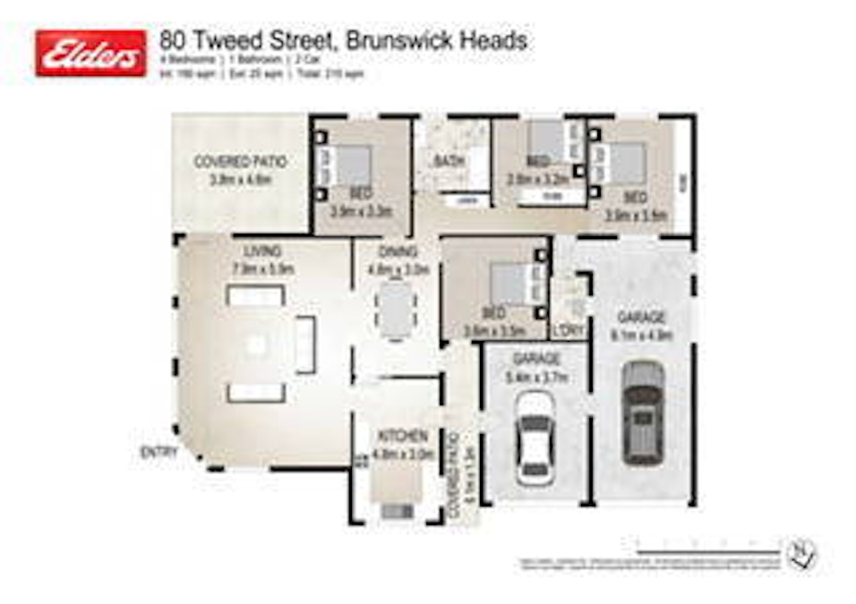 80 Tweed Street, Brunswick Heads, NSW, 2483 - Floorplan 1