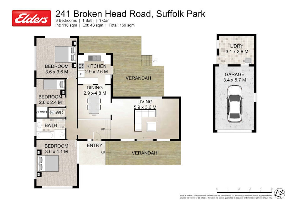 241 Broken Head Road, Suffolk Park, NSW, 2481 - Floorplan 1