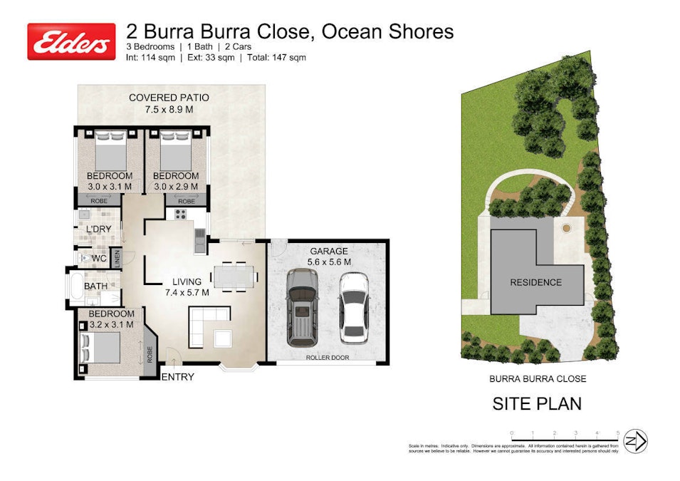 2 Burra Burra Close, Ocean Shores, NSW, 2483 - Floorplan 1