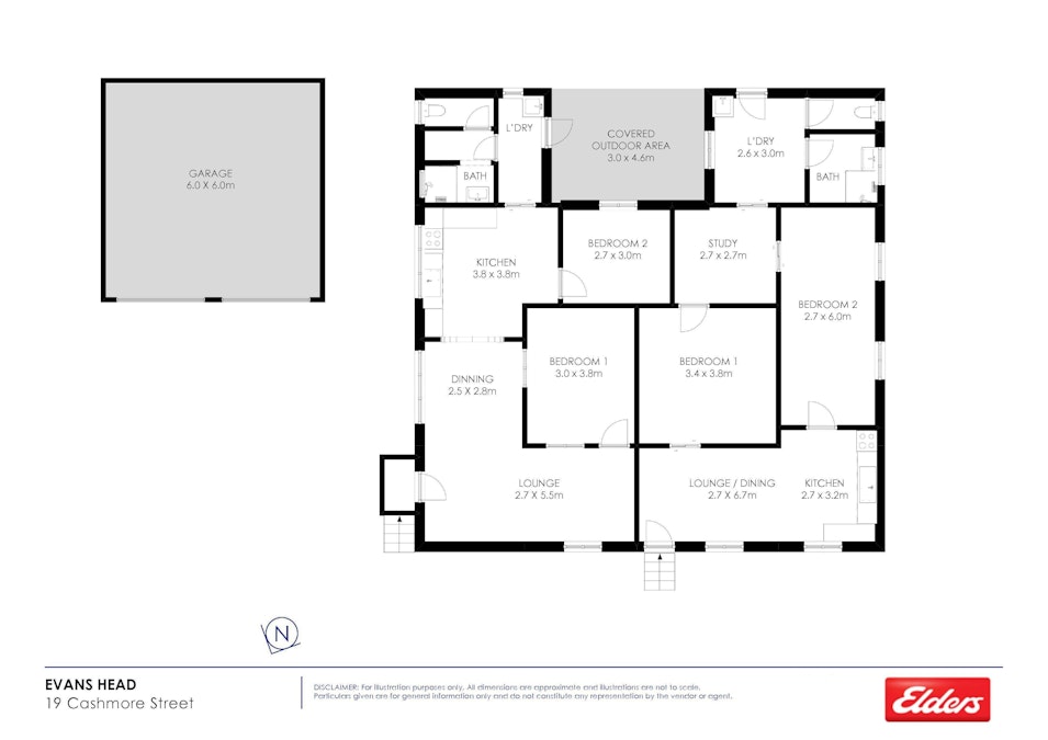 19 Cashmore Street, Evans Head, NSW, 2473 - Floorplan 1