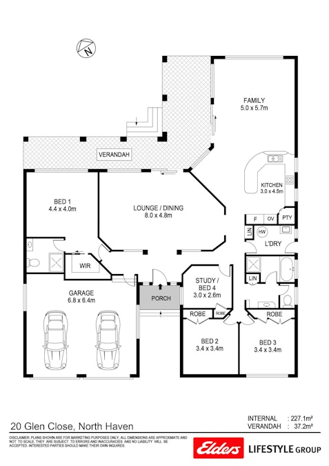 20 Glen Close, North Haven, NSW, 2443 - Floorplan 1