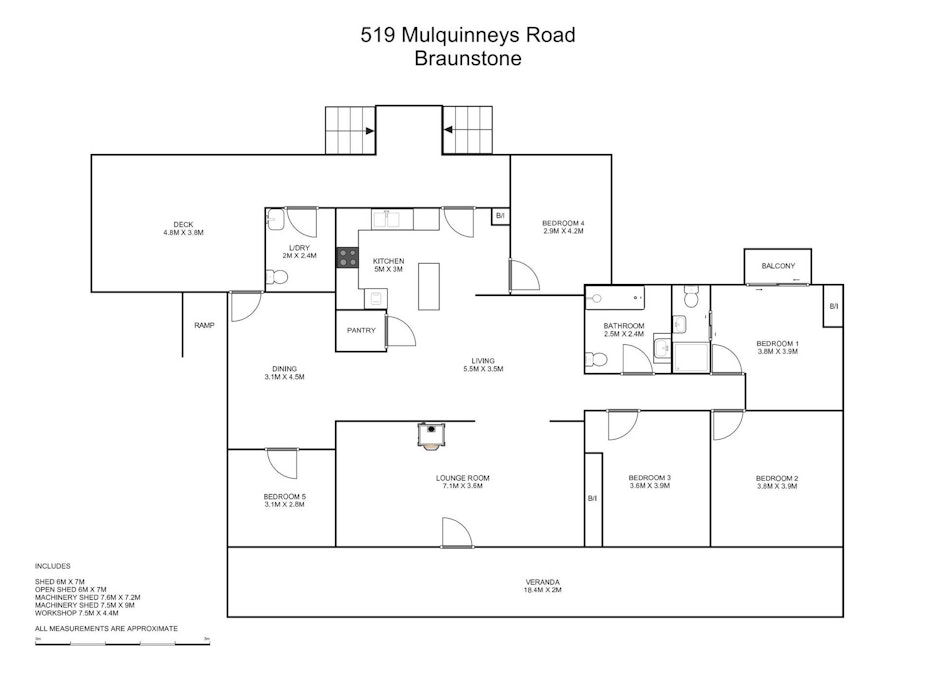 519 Mulquinneys Road, Braunstone, NSW, 2460 - Floorplan 1