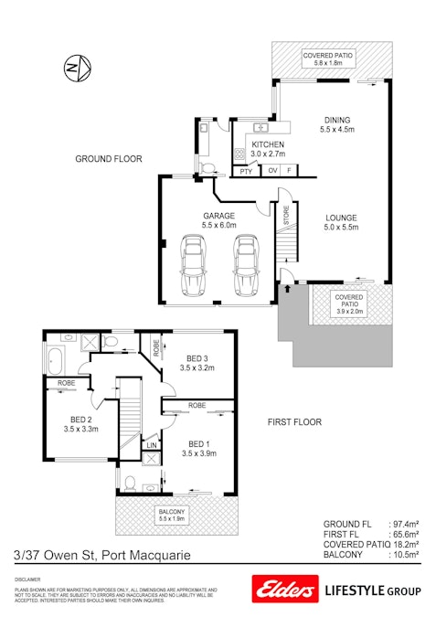 3/37 Owen Street, Port Macquarie, NSW, 2444 - Floorplan 1