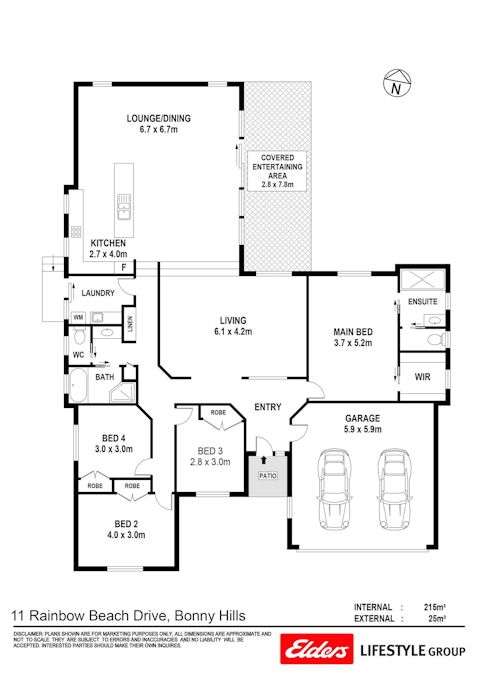 11 Rainbow Beach Drive, Bonny Hills, NSW, 2445 - Floorplan 1