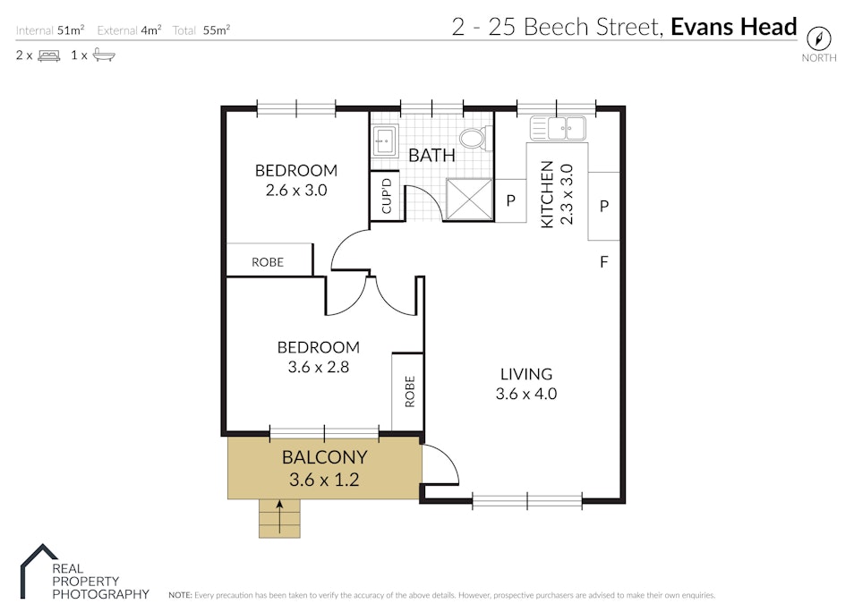 2/25 Beech Street, Evans Head, NSW, 2473 - Floorplan 1