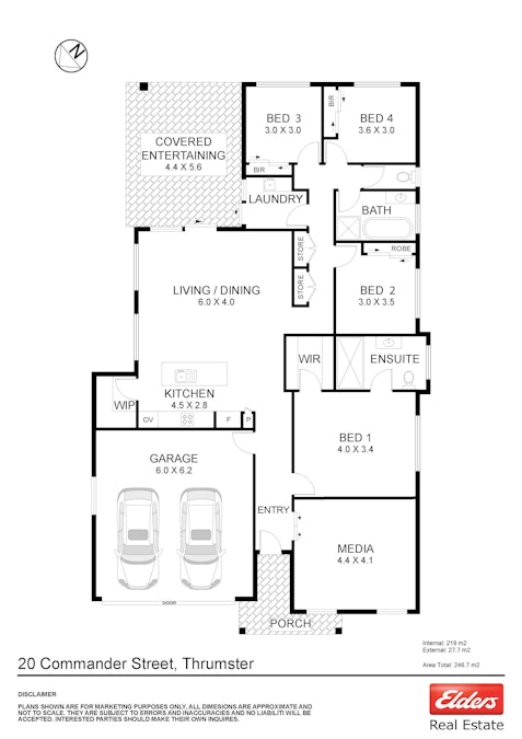 20 Commander Street, Thrumster, NSW, 2444 - Floorplan 1