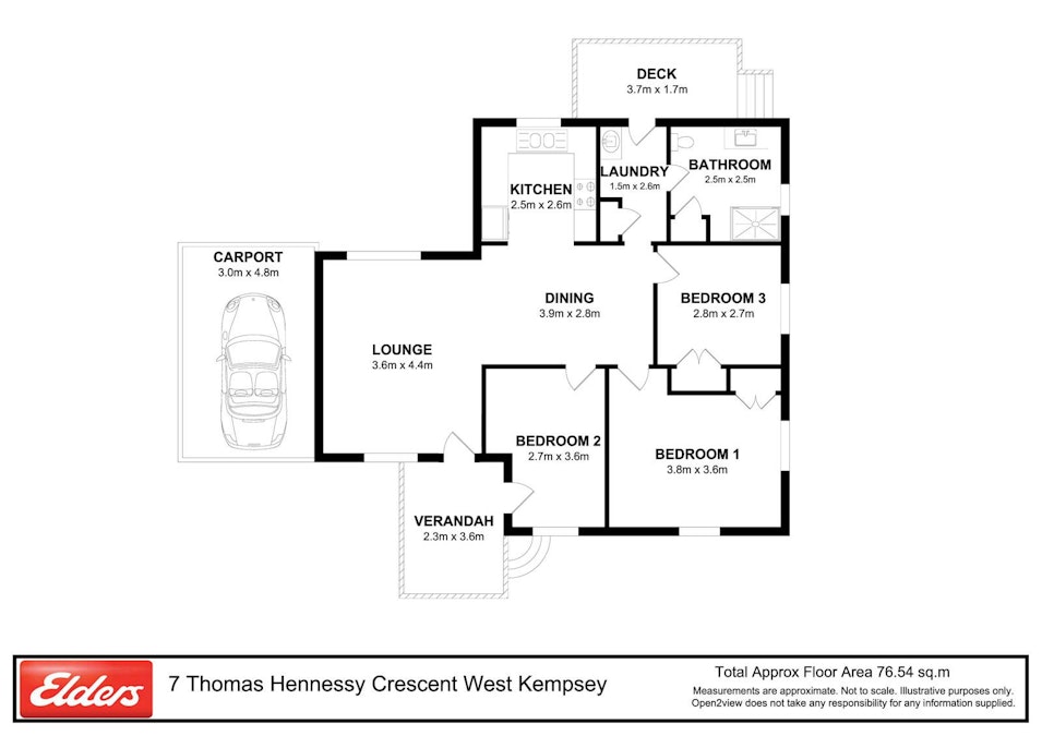 7 Thomas Hennessy Crescent, West Kempsey, NSW, 2440 - Floorplan 1