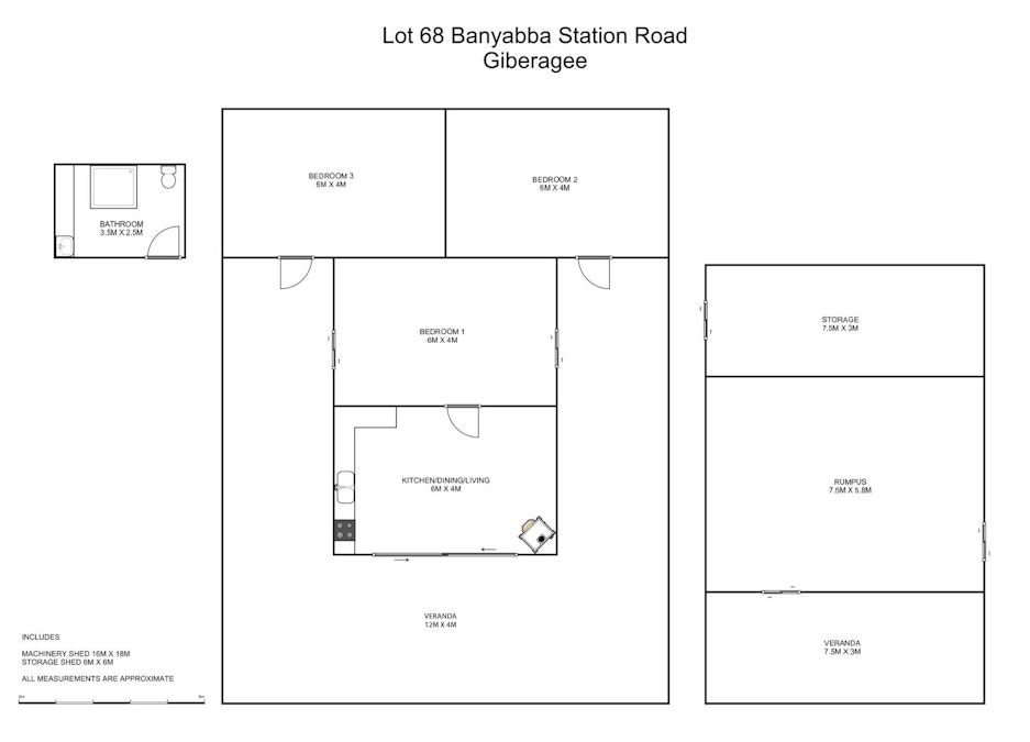 Lot 68 Banyabba Rail Station Road, Gibberagee, NSW, 2469 - Floorplan 1