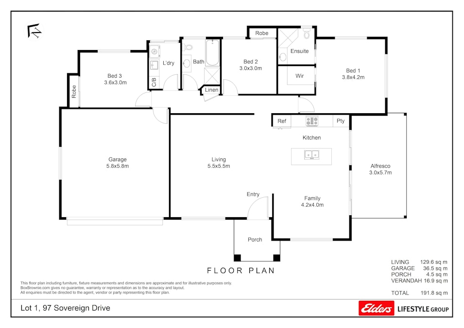 Level Lot 1 & 2/97 Sovereign Drive, Thrumster, NSW, 2444 - Floorplan 1