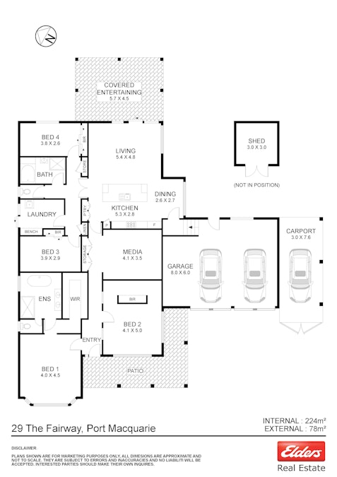 29 The Fairway , Port Macquarie, NSW, 2444 - Floorplan 1