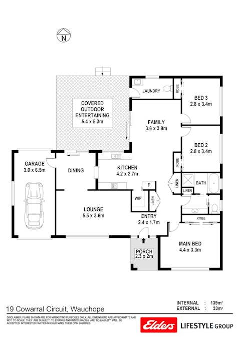 19 Cowarral Circuit, Wauchope, NSW, 2446 - Floorplan 1