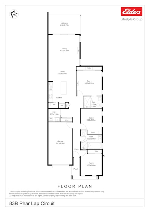 83B Phar Lap Circuit, Port Macquarie, NSW, 2444 - Floorplan 1