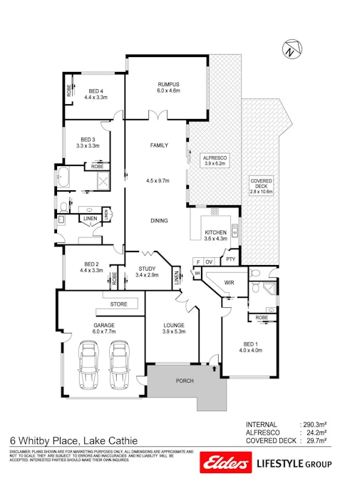 6 Whitby Place, Lake Cathie, NSW, 2445 - Floorplan 1