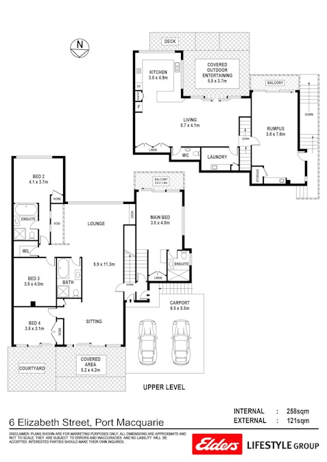 6 Elizabeth Street, Port Macquarie, NSW, 2444 - Floorplan 1