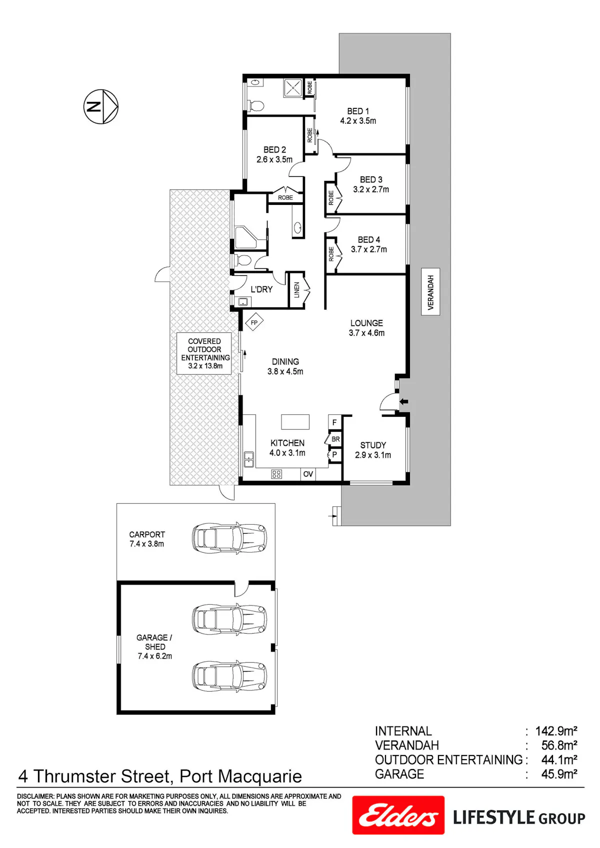 4 Thrumster Street, Thrumster, NSW, 2444 Sold Elders Real Estate