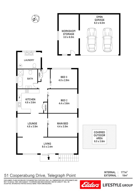 51 Cooperabung Drive, Telegraph Point, NSW, 2441 - Floorplan 1