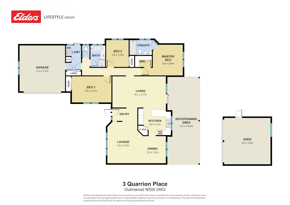 3 Quarrion Place, Gulmarrad, NSW, 2463 - Floorplan 1