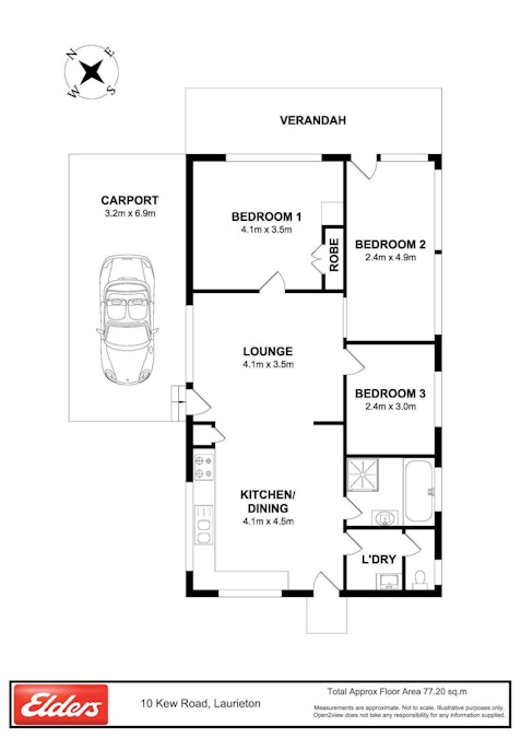 10 Kew Road, Laurieton, NSW, 2443 - Floorplan 1