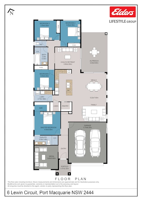 6 Lewin Circuit, Port Macquarie, NSW, 2444 - Floorplan 1