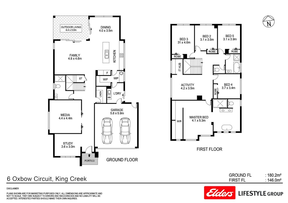 6 Oxbow Circuit, King Creek, NSW, 2446 - Floorplan 1